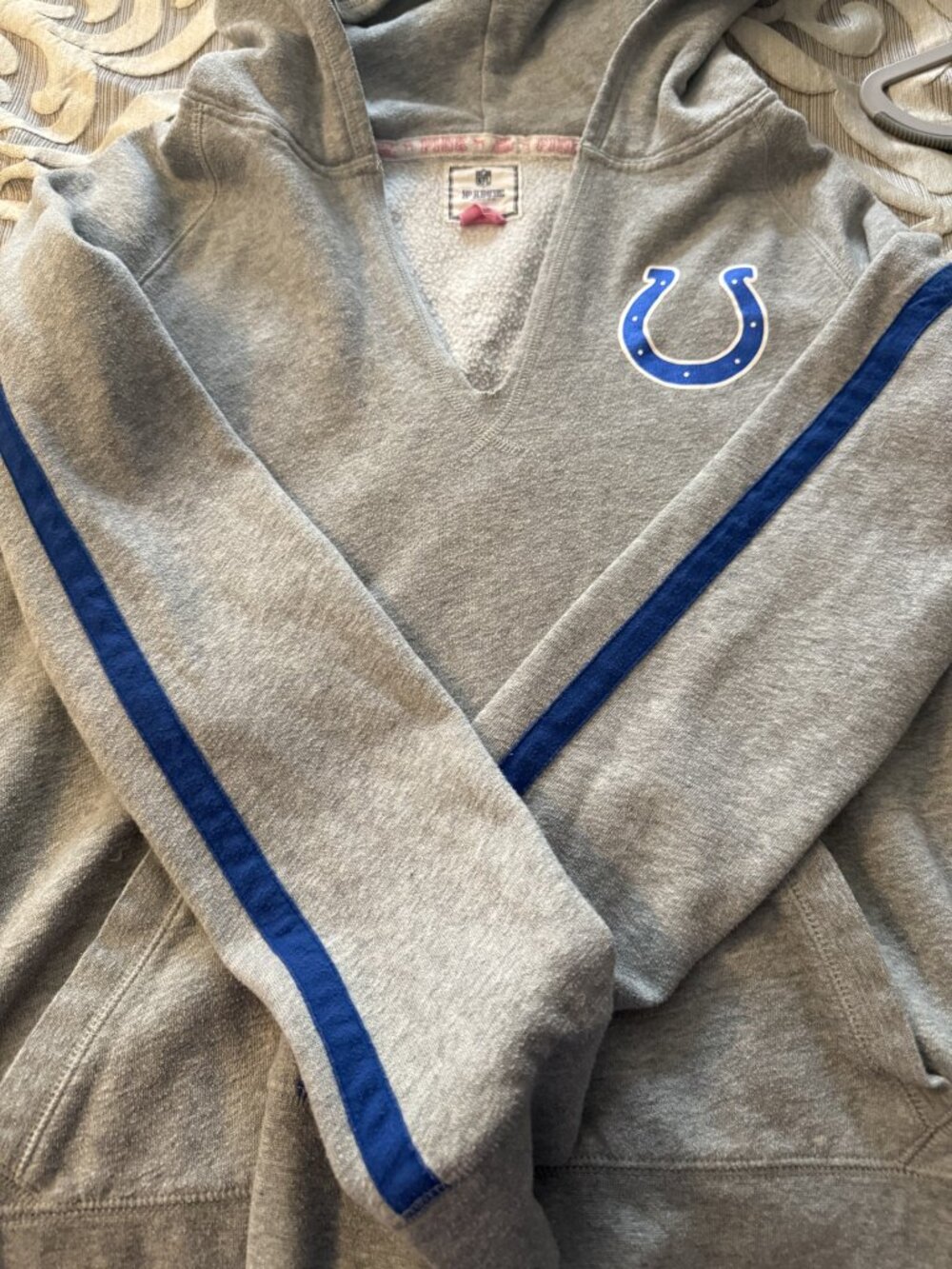 Victoria's Secret PINK NFL Indianapolis Colts Gray Hoodie Women's Size Medium